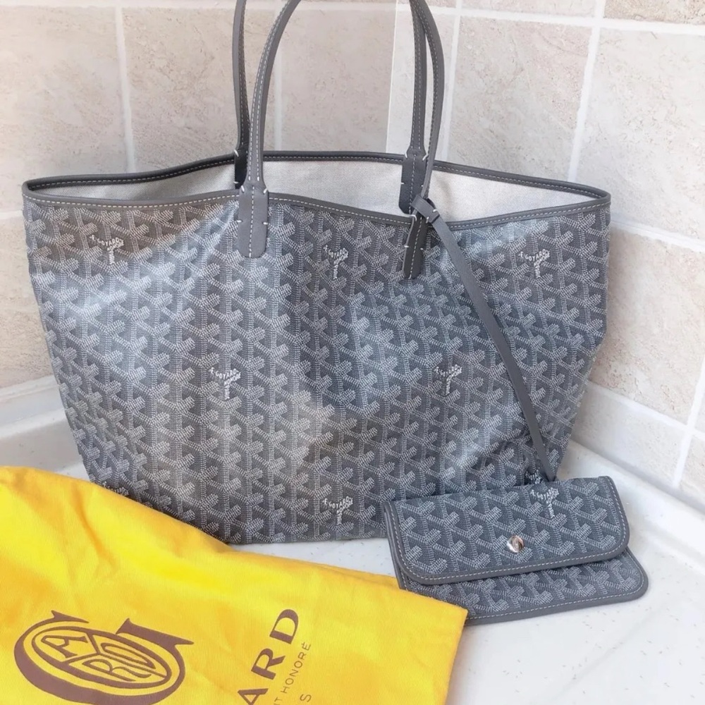 Medium size Gray Patterned Tote Bag - Designer St… - image 2